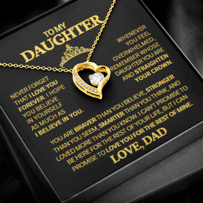TO MY DAUGHTER LOVE DAD