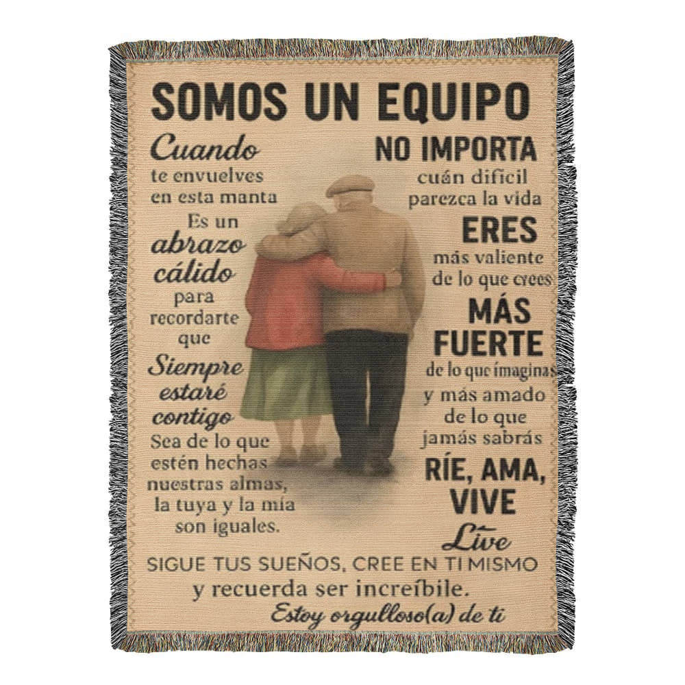 Were A Team Woven Keepsake Blanket