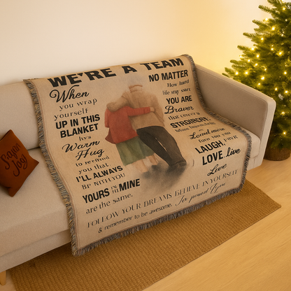 Were A Team Woven Keepsake Blanket