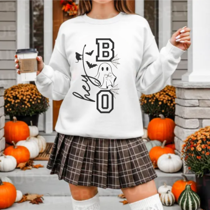 Hey Boo Halloween Sweatshirt