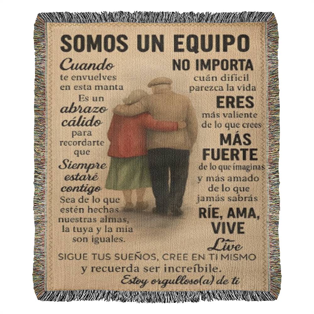 Were A Team Woven Keepsake Blanket