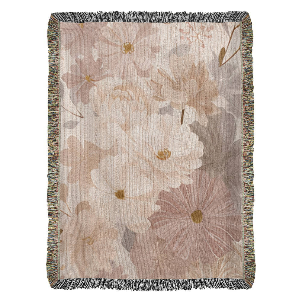 Floral Heirloom Woven Blanket