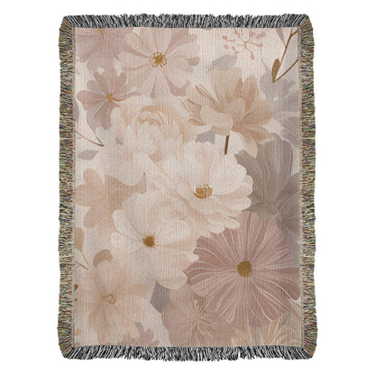 Floral Heirloom Woven Blanket