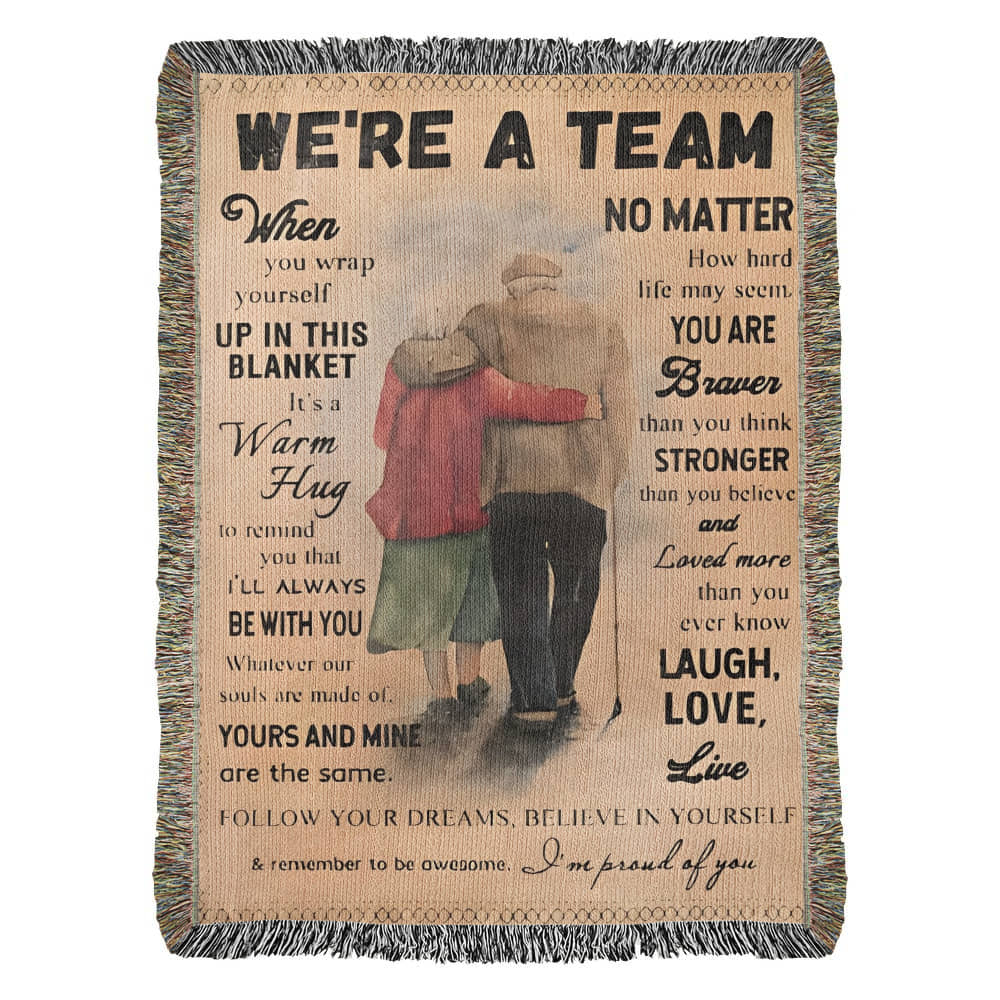 Were A Team Woven Keepsake Blanket