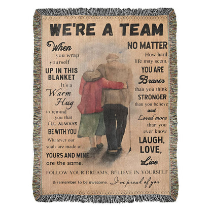 Were A Team Woven Keepsake Blanket