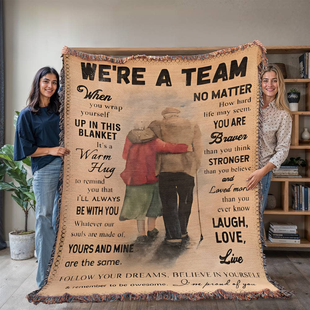 Were A Team Woven Keepsake Blanket