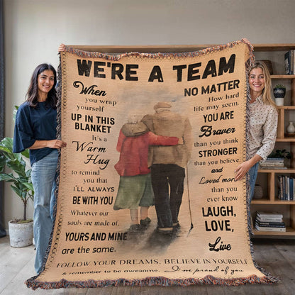Were A Team Woven Keepsake Blanket