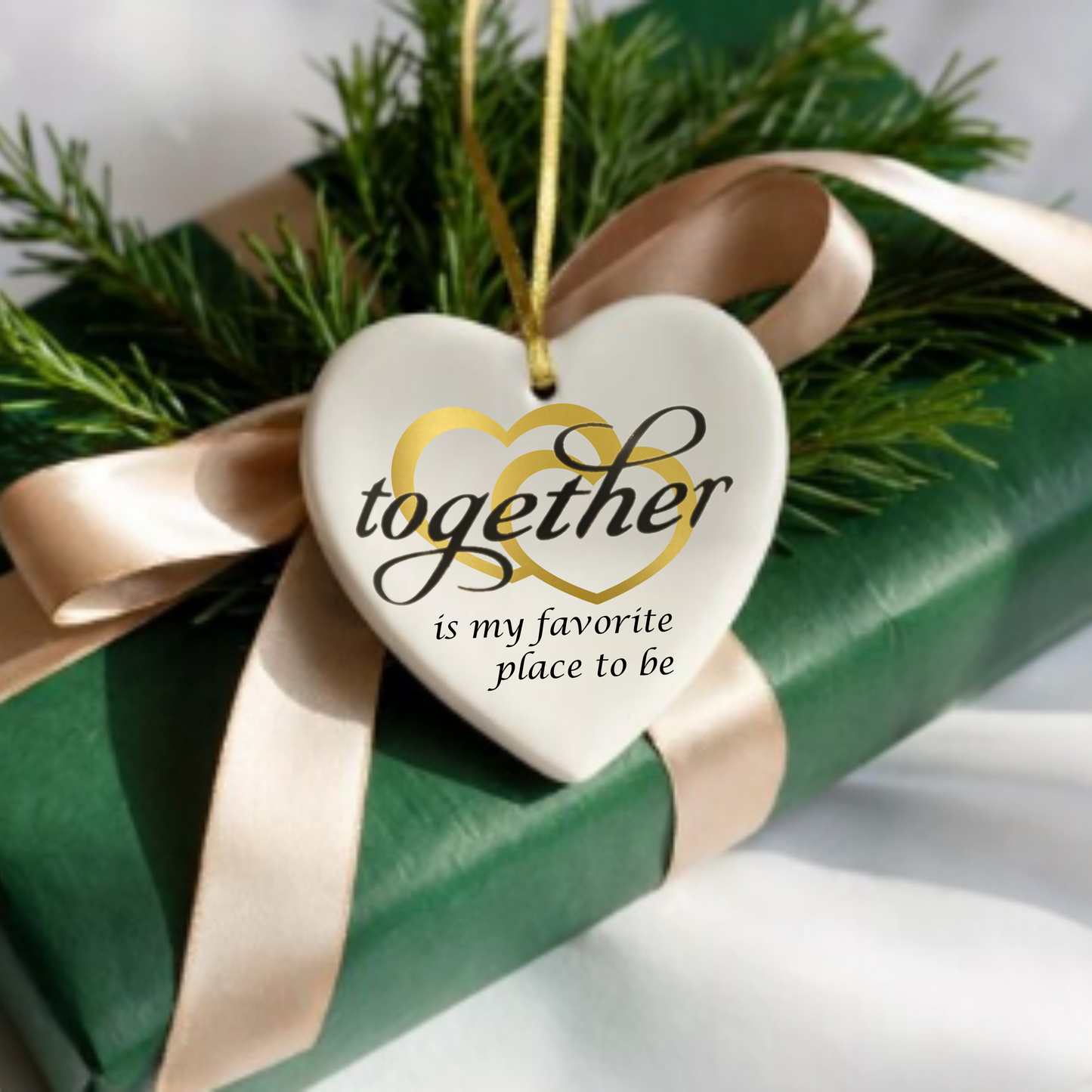 My Favorite Place Heart Ornament –Keepsake