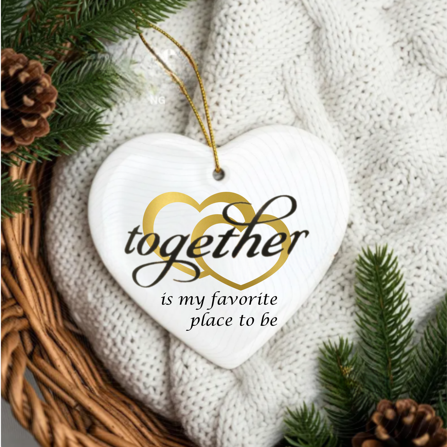 My Favorite Place Heart Ornament –Keepsake