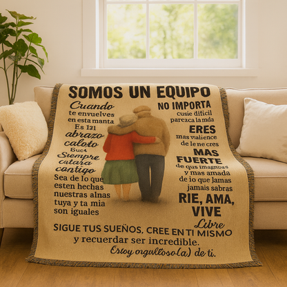 Were A Team Woven Keepsake Blanket