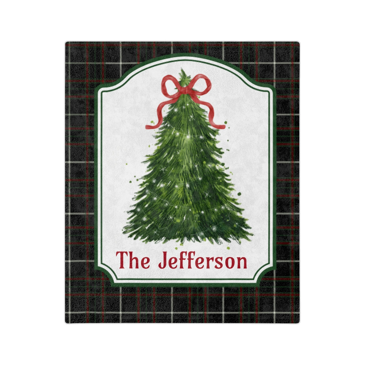 Personalized Holiday Woven Blanket