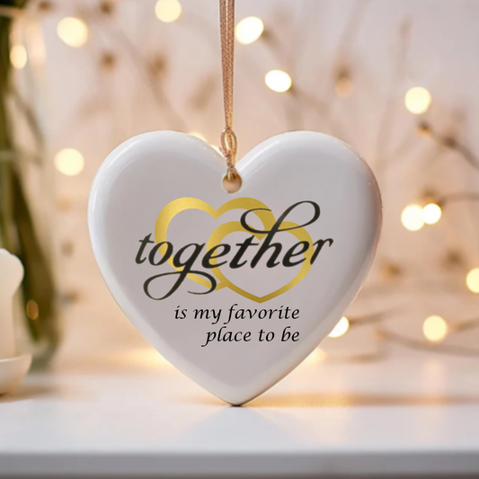 My Favorite Place Heart Ornament –Keepsake